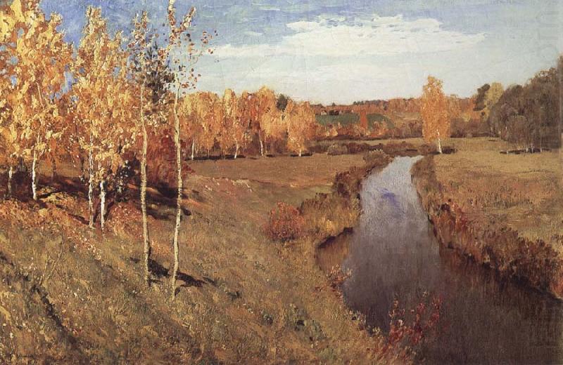 Levitan, Isaak Golden autumn china oil painting image